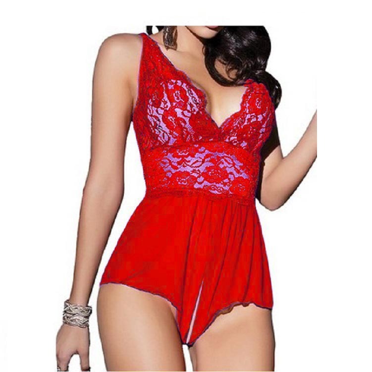 Curvaceous Elegance: Plus Size Lace One-Piece Lingerie in Spandex