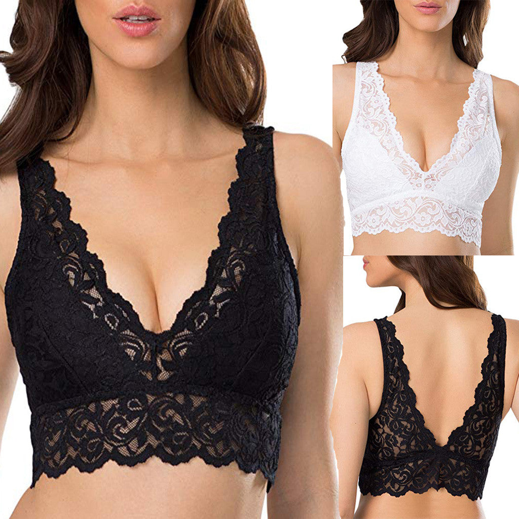 Sexy Lace Bra Temptation See-Through Vest