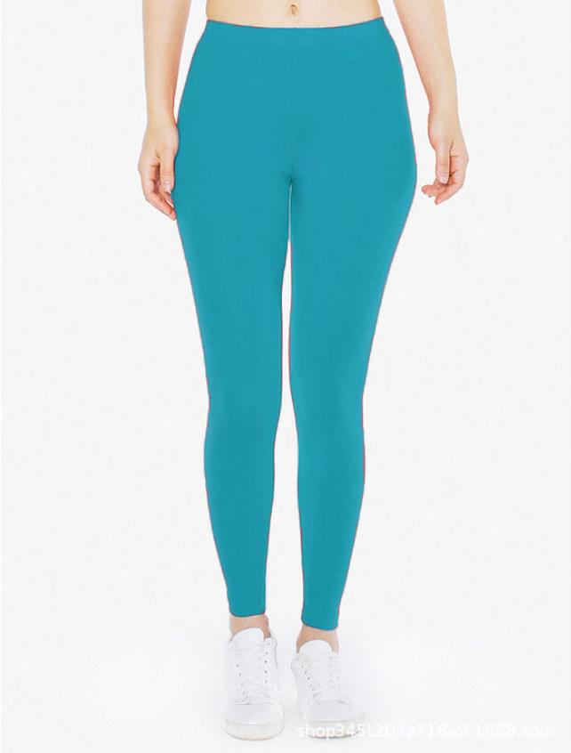 Women's Solid Color Leggings Stretch Nine-Point Leggings