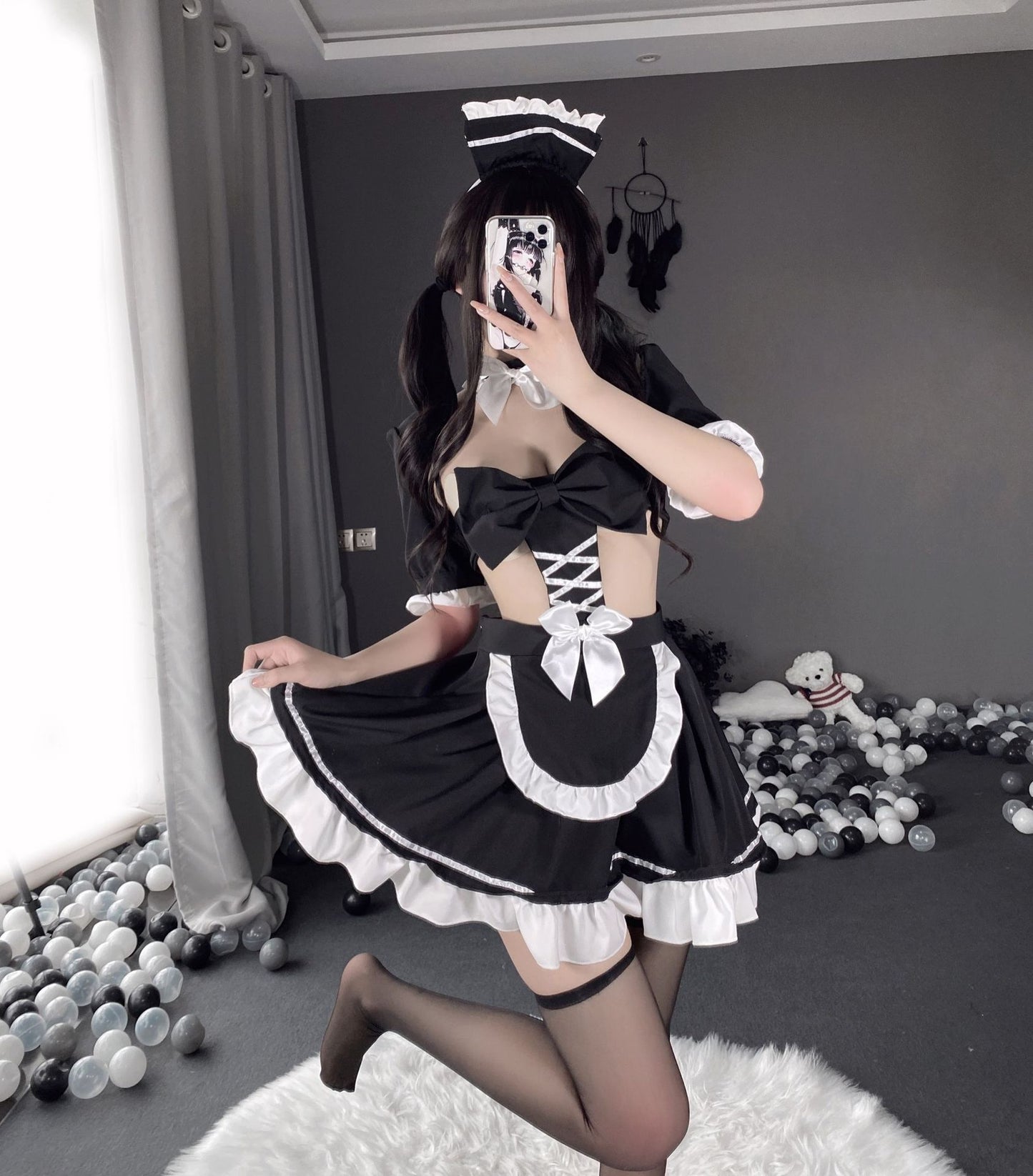 Women's Erotic Lingerie Bed Maid Outfit Passion Suit