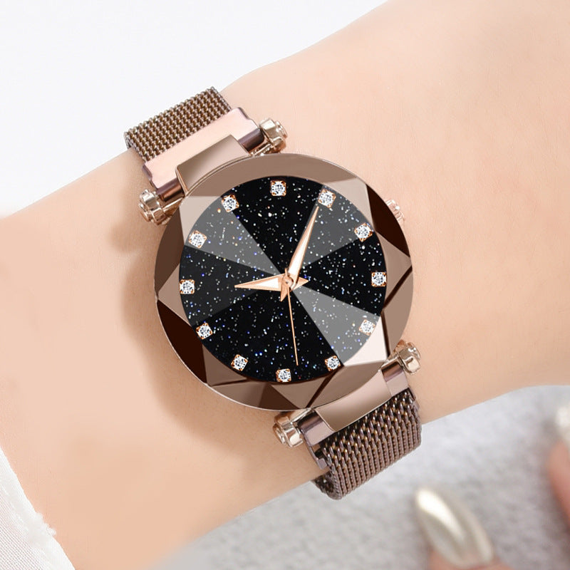 Dazzling Square Diamond Starry Sky Women's Watch Set: Elegance Meets Fashion