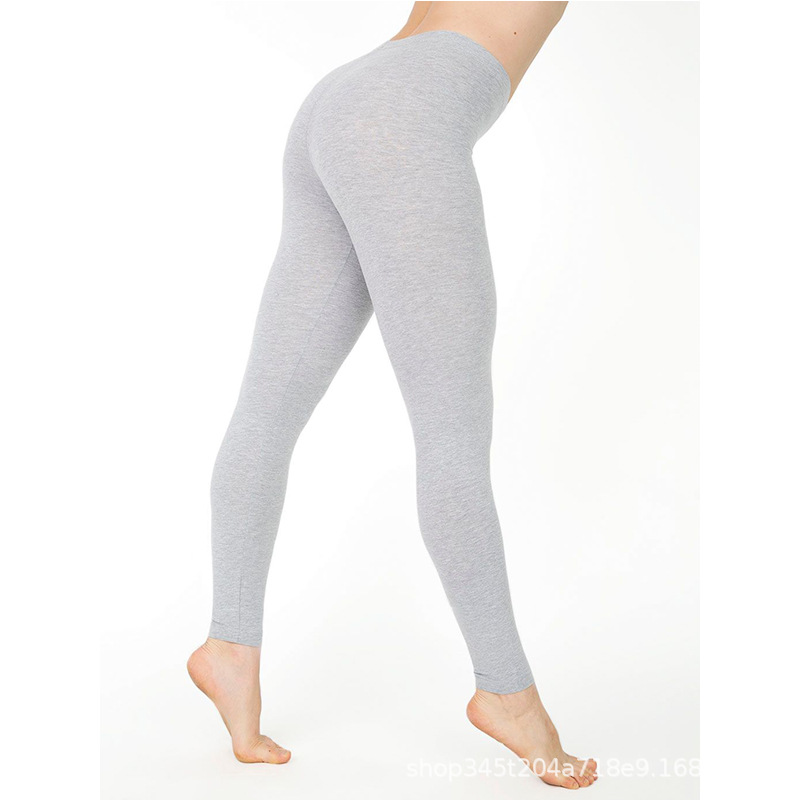 Women's Solid Color Leggings Stretch Nine-Point Leggings