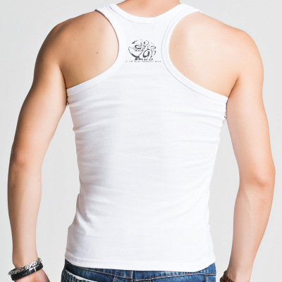 Men's Cotton Stretch Vest Slim Fitness Sports Gym Vest