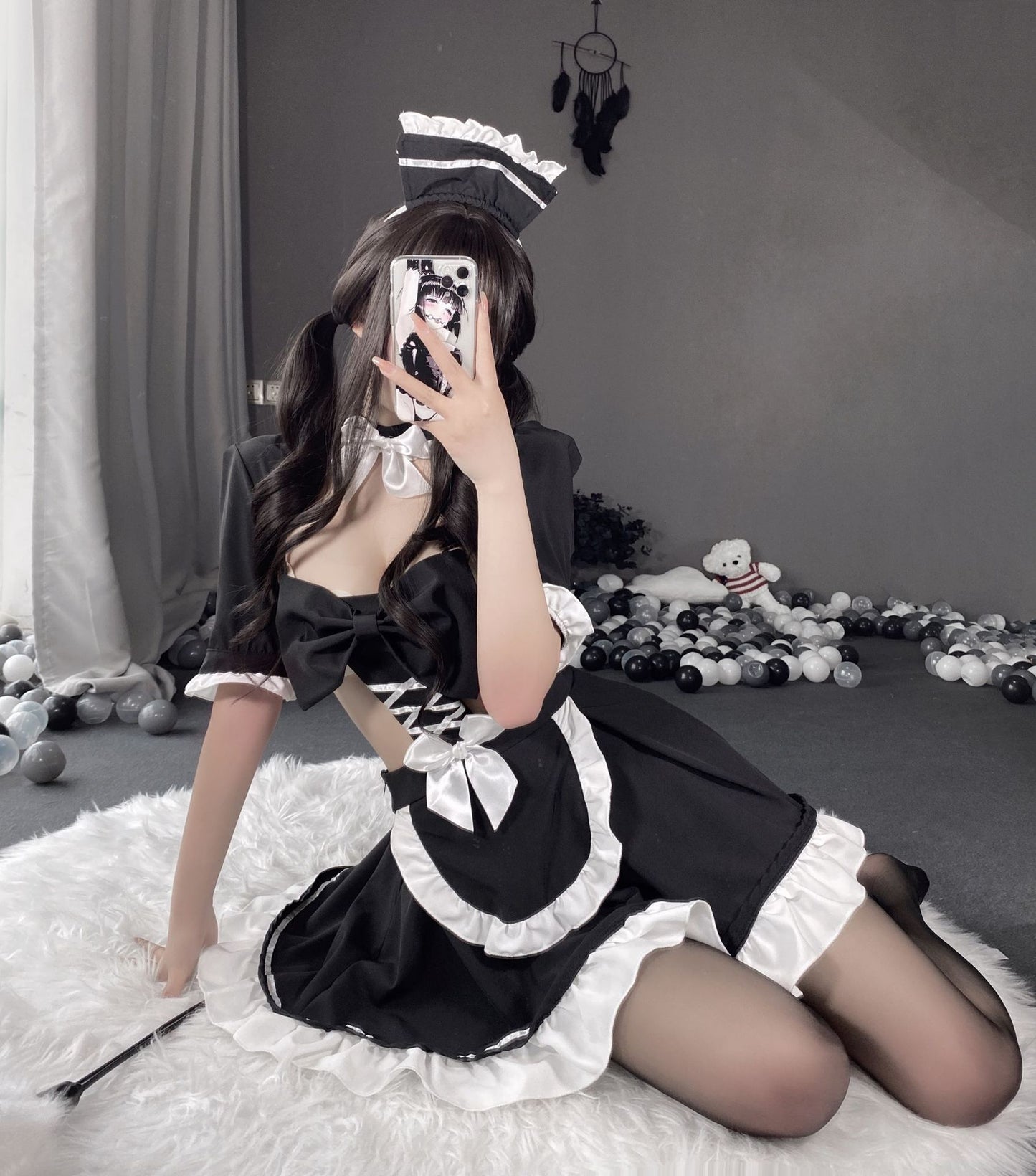 Women's Erotic Lingerie Bed Maid Outfit Passion Suit