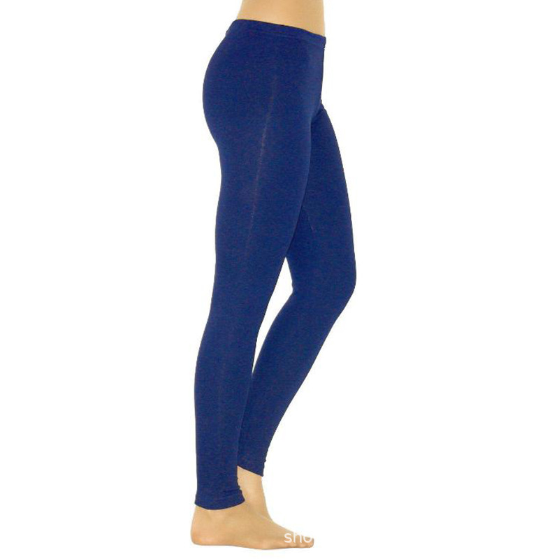 Women's Solid Color Leggings Stretch Nine-Point Leggings