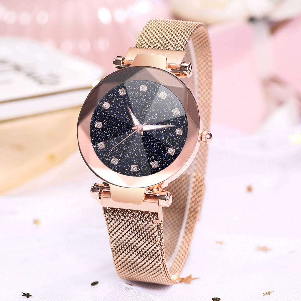 Dazzling Square Diamond Starry Sky Women's Watch Set: Elegance Meets Fashion