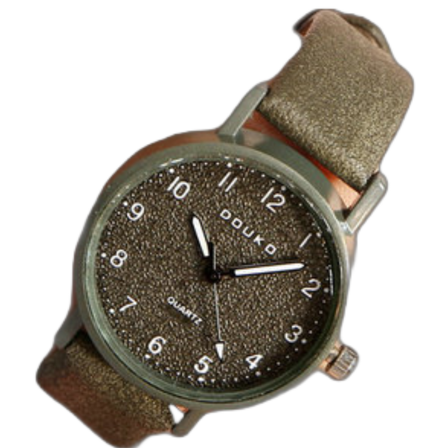 Ladies Women Fashion Vintage Frosted Stone Pattern Leather Strap Watch