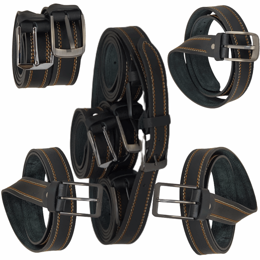 Real Leather Belt, Cowhide Leather Belt for Men