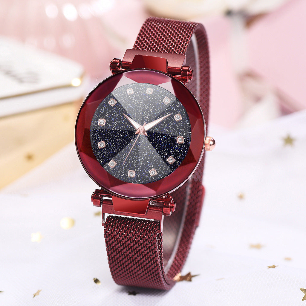 Dazzling Square Diamond Starry Sky Women's Watch Set: Elegance Meets Fashion