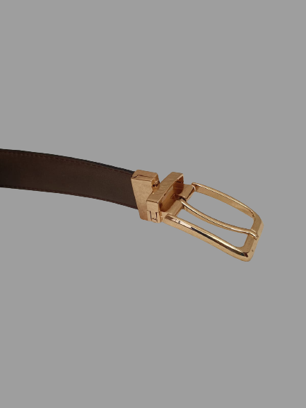 Real cowhide Leather Belt, Double Sided Leather Belt for Casual and Party wear, Brown