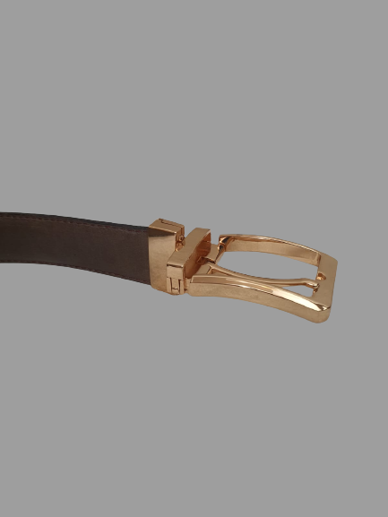Real cowhide Leather Belt, Double Sided Leather Belt for Casual and Party wear, Brown