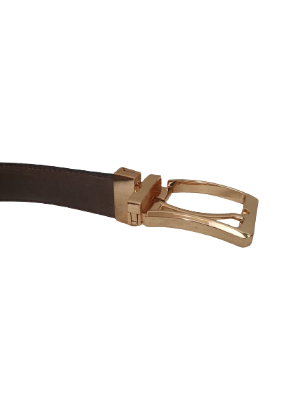 Real cowhide Leather Belt, Double Sided Leather Belt for Casual and Party wear, Brown